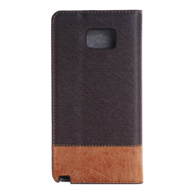Cross Texture Horizontal Flip Leather Case with Card Slots & Wallet & Holder for Galaxy Note 5