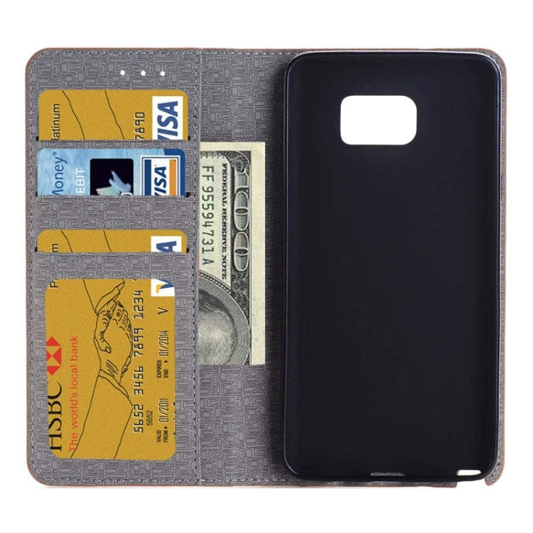 Cross Texture Horizontal Flip Leather Case with Card Slots & Wallet & Holder for Galaxy Note 5