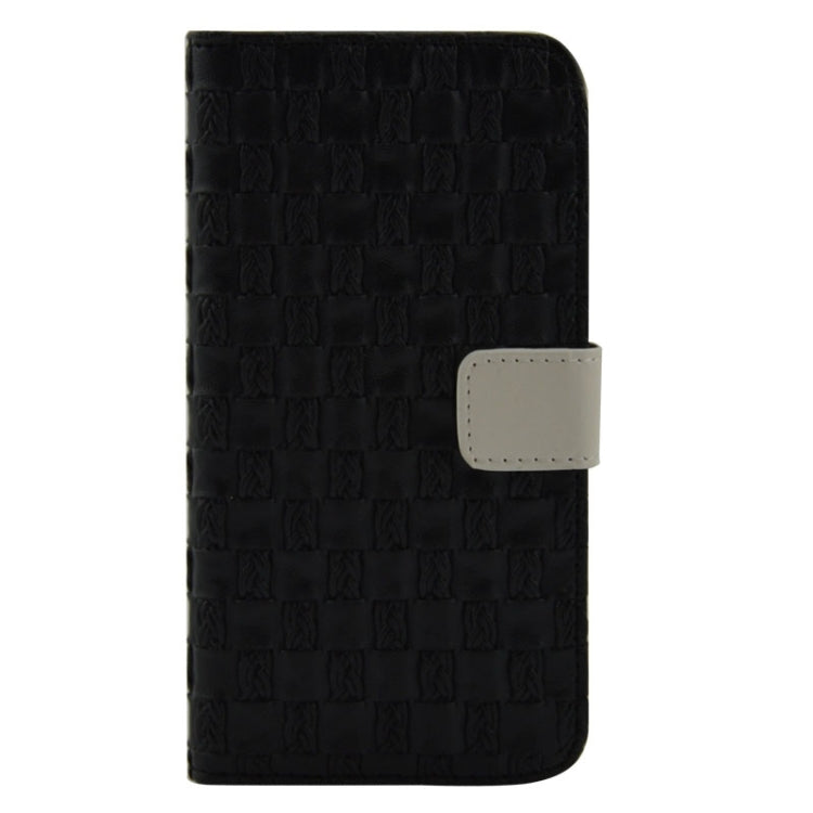 For Galaxy S6 / G920 Woven Texture Leather Case with Holder & Card Slots & Wallet