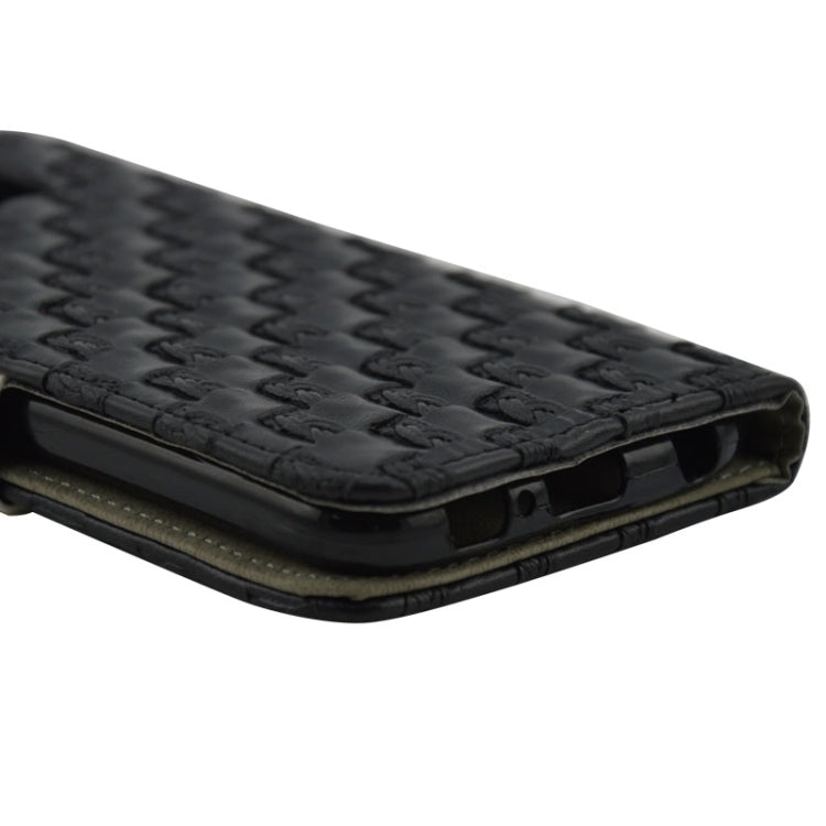 For Galaxy S6 / G920 Woven Texture Leather Case with Holder & Card Slots & Wallet