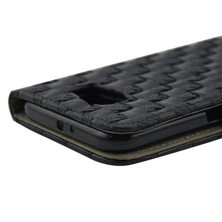 For Galaxy S6 / G920 Woven Texture Leather Case with Holder & Card Slots & Wallet