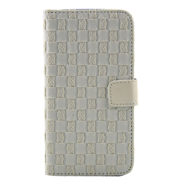 For Galaxy S6 / G920 Woven Texture Leather Case with Holder & Card Slots & Wallet