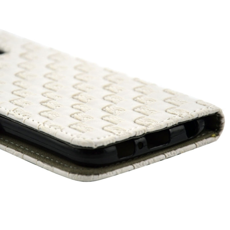 For Galaxy S6 / G920 Woven Texture Leather Case with Holder & Card Slots & Wallet