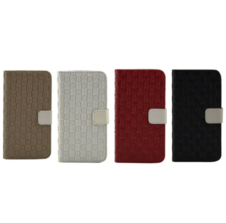 For Galaxy S6 / G920 Woven Texture Leather Case with Holder & Card Slots & Wallet