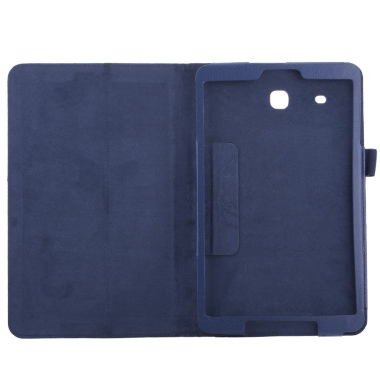 Litchi Texture Leather Case with Holder for Galaxy Tab E 9.6 / T560 / T561