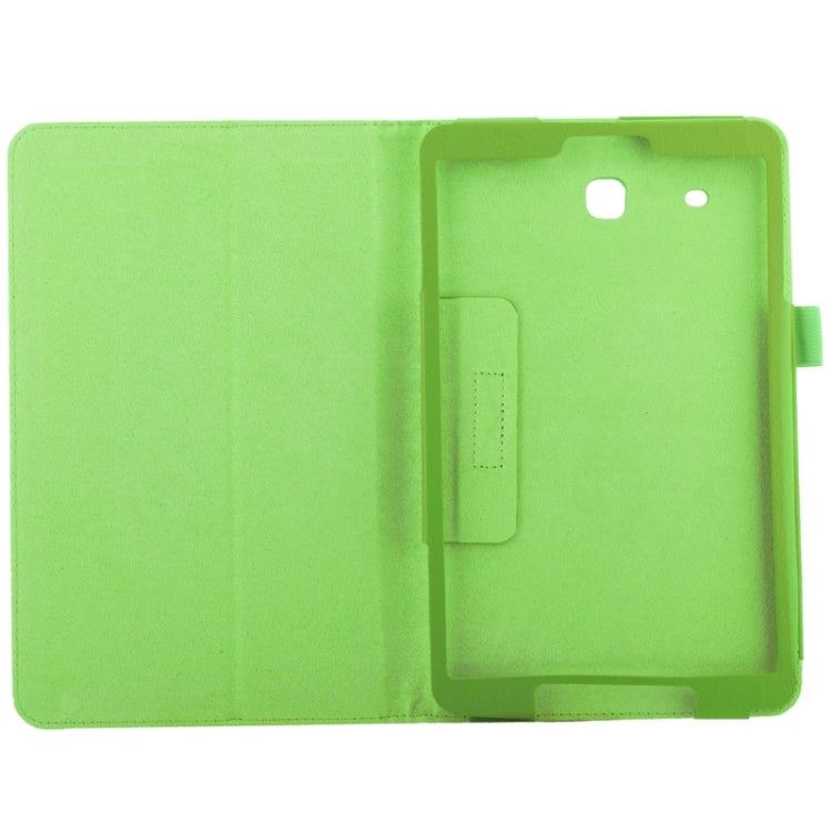 Litchi Texture Leather Case with Holder for Galaxy Tab E 9.6 / T560 / T561