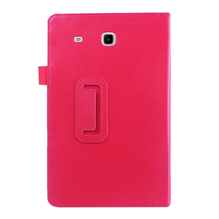 Litchi Texture Leather Case with Holder for Galaxy Tab E 9.6 / T560 / T561