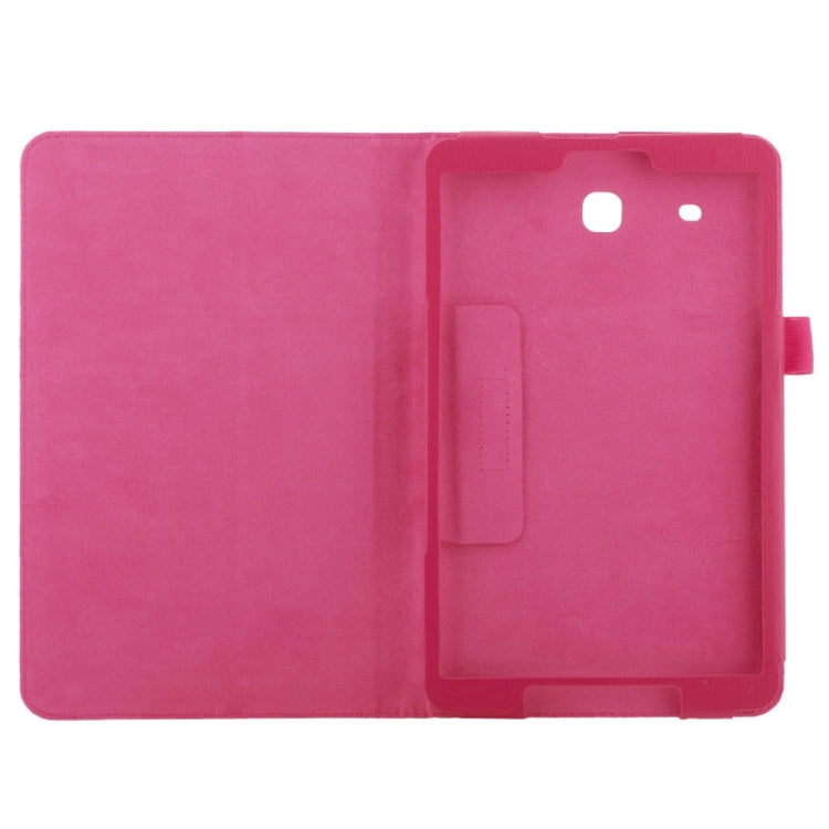 Litchi Texture Leather Case with Holder for Galaxy Tab E 9.6 / T560 / T561