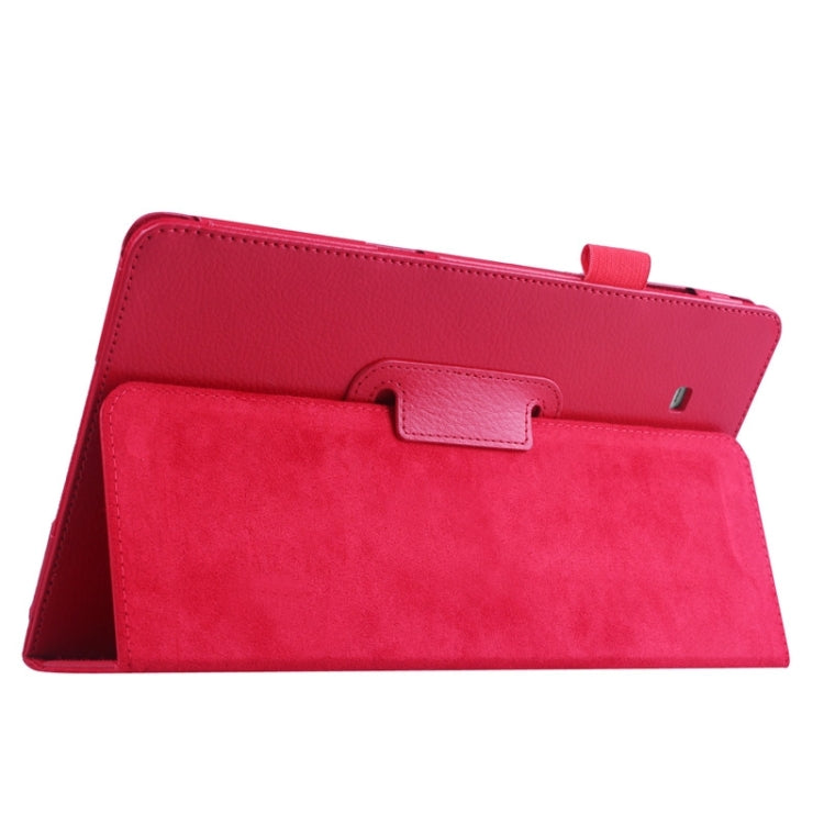 Litchi Texture Leather Case with Holder for Galaxy Tab E 9.6 / T560 / T561