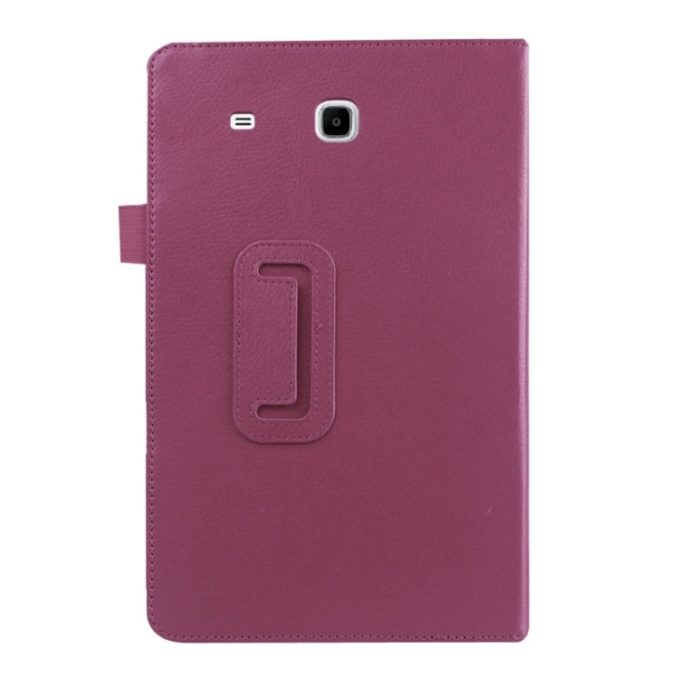 Litchi Texture Leather Case with Holder for Galaxy Tab E 9.6 / T560 / T561