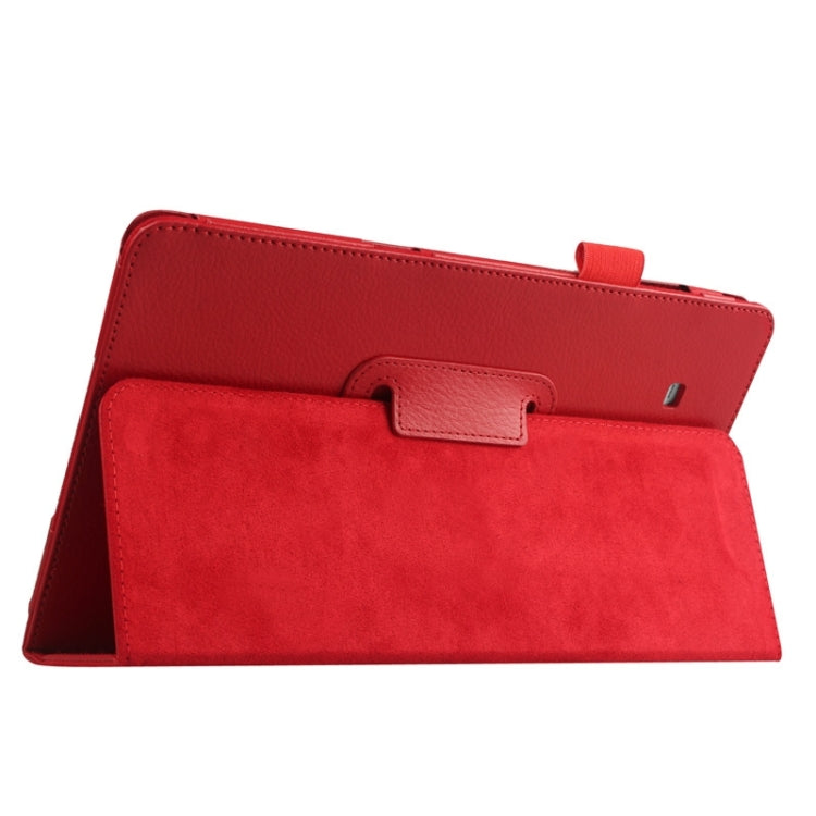 Litchi Texture Leather Case with Holder for Galaxy Tab E 9.6 / T560 / T561