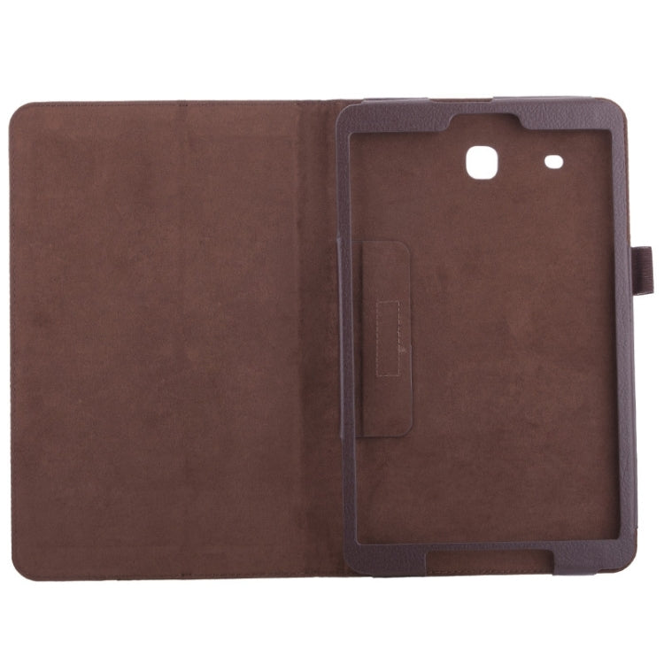 Litchi Texture Leather Case with Holder for Galaxy Tab E 9.6 / T560 / T561