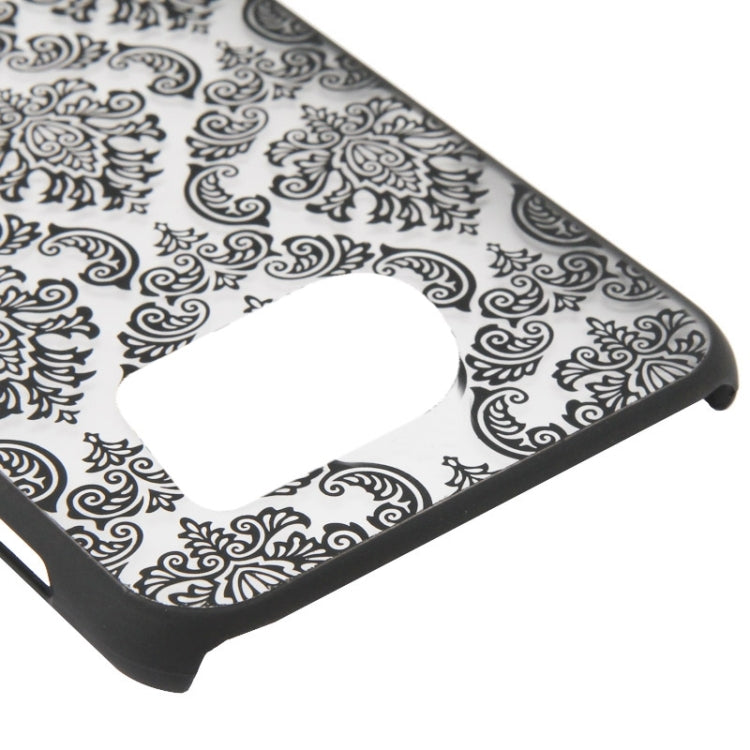 For Galaxy S6 Edge Embossed Flowers Pattern Protective Hard Case