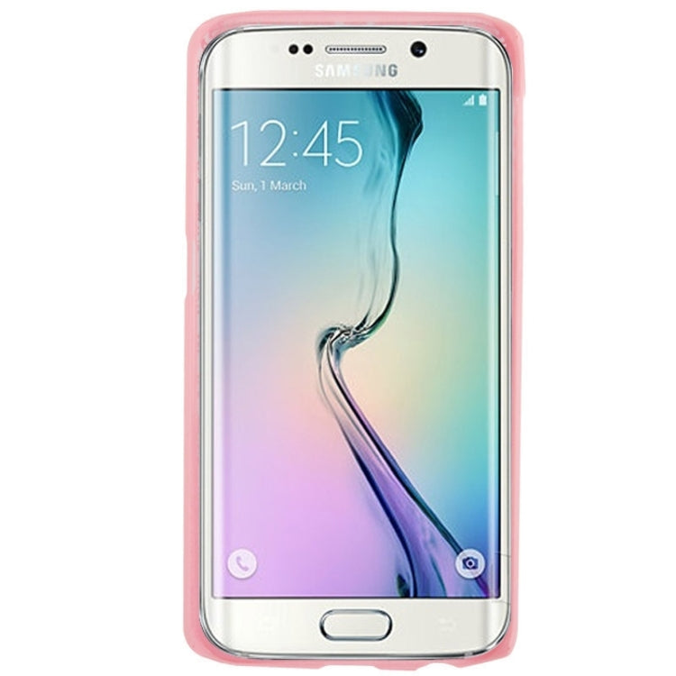 For Galaxy S6 Edge Embossed Flowers Pattern Protective Hard Case