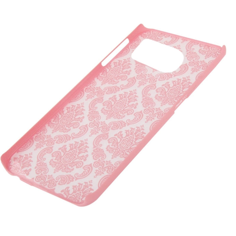 For Galaxy S6 Edge Embossed Flowers Pattern Protective Hard Case