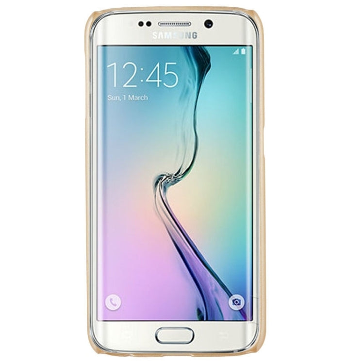 For Galaxy S6 Edge Embossed Flowers Pattern Protective Hard Case