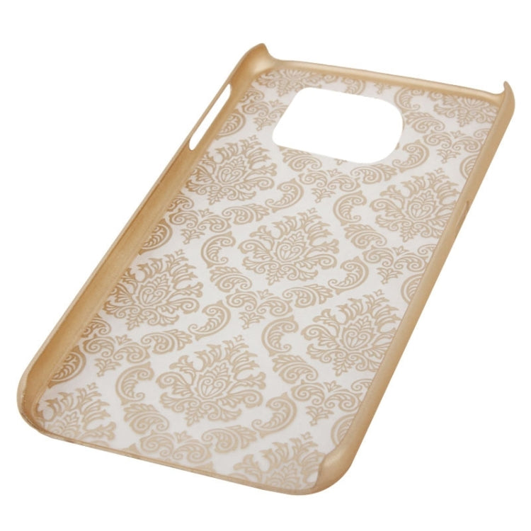 For Galaxy S6 Edge Embossed Flowers Pattern Protective Hard Case