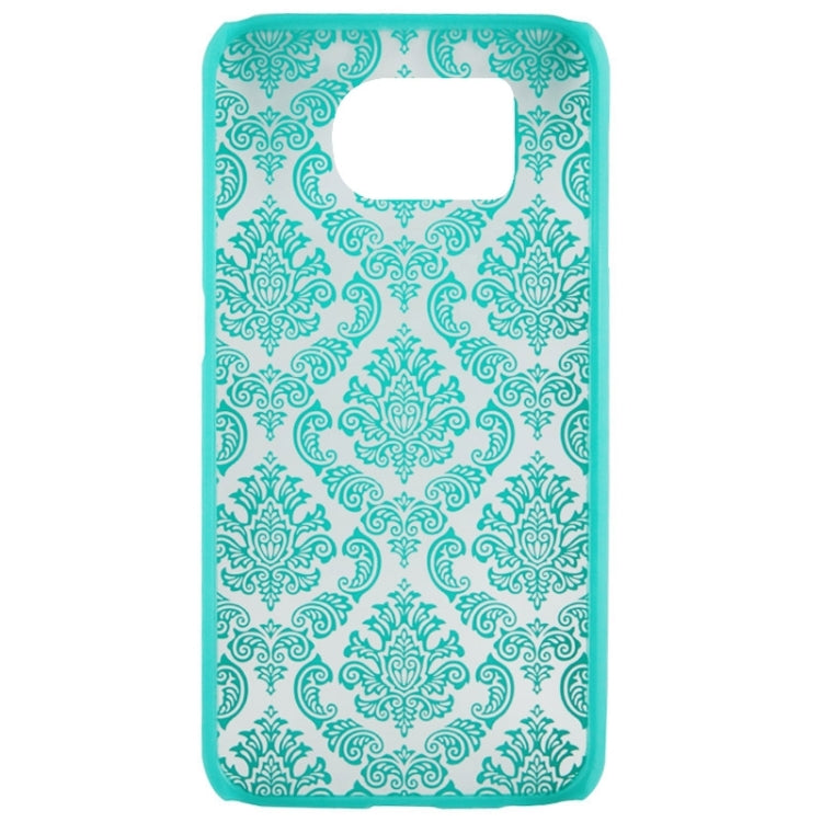 For Galaxy S6 Edge Embossed Flowers Pattern Protective Hard Case