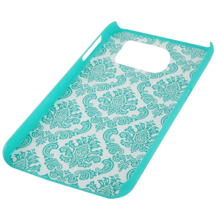 For Galaxy S6 Edge Embossed Flowers Pattern Protective Hard Case