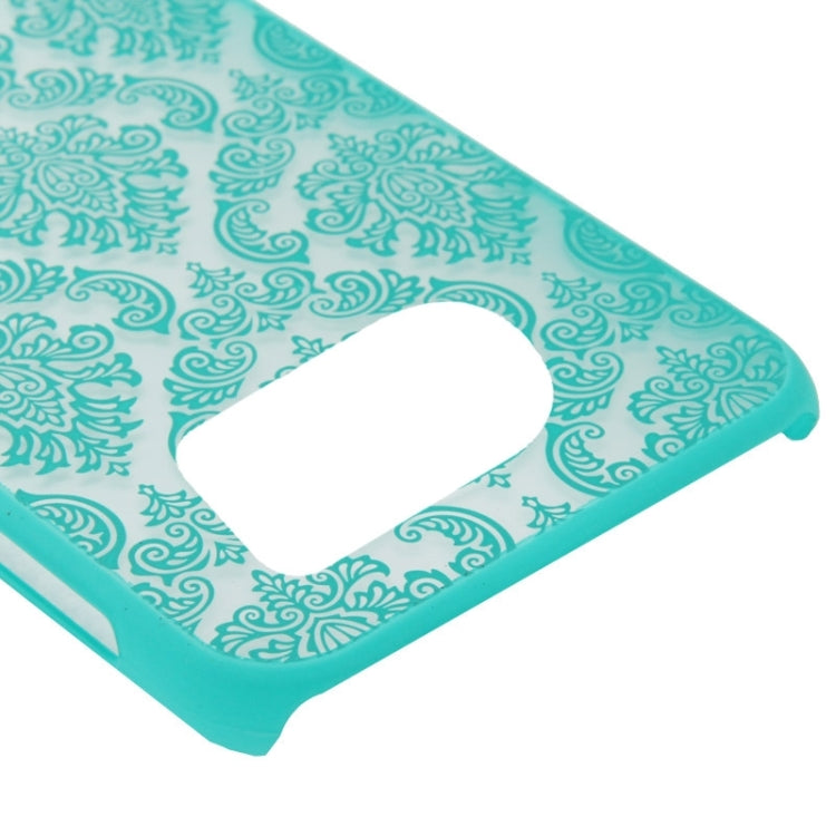 For Galaxy S6 Edge Embossed Flowers Pattern Protective Hard Case
