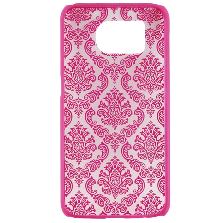 For Galaxy S6 Edge Embossed Flowers Pattern Protective Hard Case
