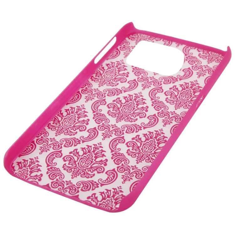 For Galaxy S6 Edge Embossed Flowers Pattern Protective Hard Case