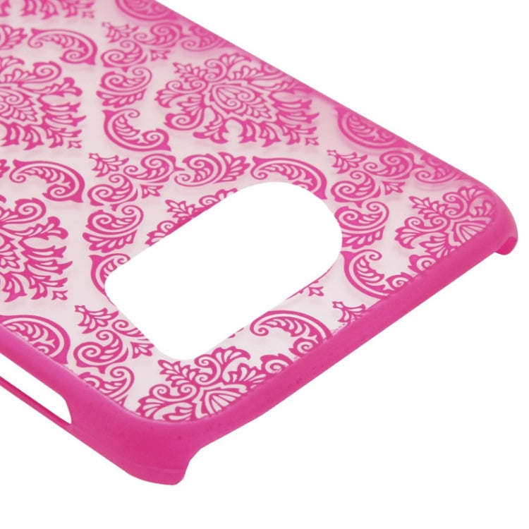 For Galaxy S6 Edge Embossed Flowers Pattern Protective Hard Case