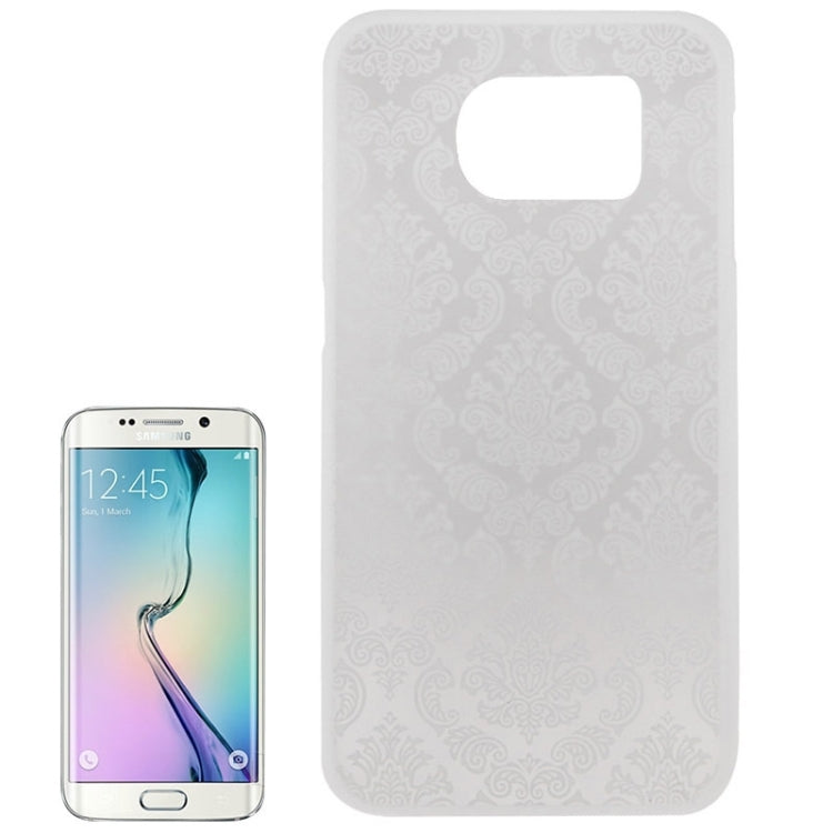 For Galaxy S6 Edge Embossed Flowers Pattern Protective Hard Case