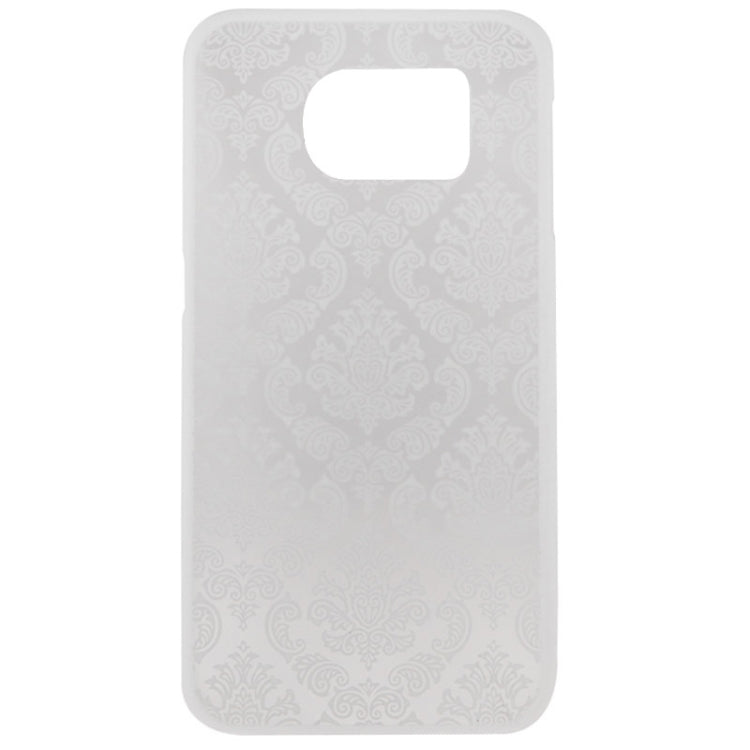 For Galaxy S6 Edge Embossed Flowers Pattern Protective Hard Case