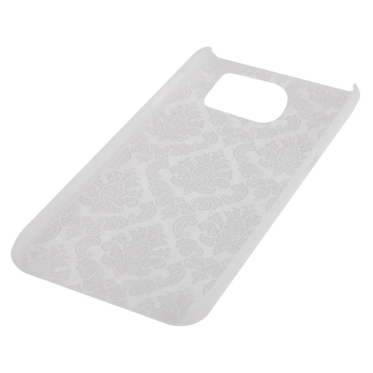 For Galaxy S6 Edge Embossed Flowers Pattern Protective Hard Case