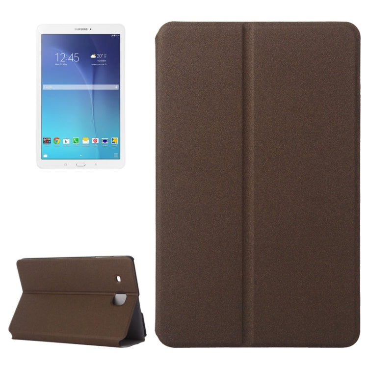 Frosted Texture Leather Case with Holder for Galaxy Tab E 9.6 / T560
