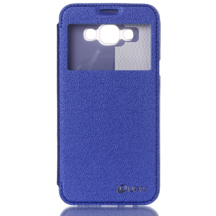 UFO Flavedo Texture Horizontal Flip Leather Case with Caller ID Display & Holder & Card Slot for Galaxy A8 / A800F