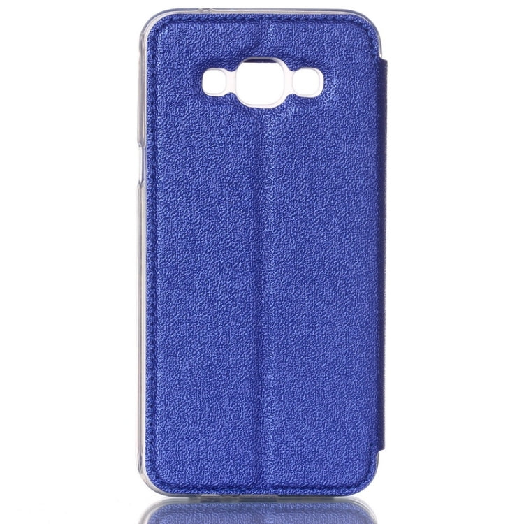 UFO Flavedo Texture Horizontal Flip Leather Case with Caller ID Display & Holder & Card Slot for Galaxy A8 / A800F