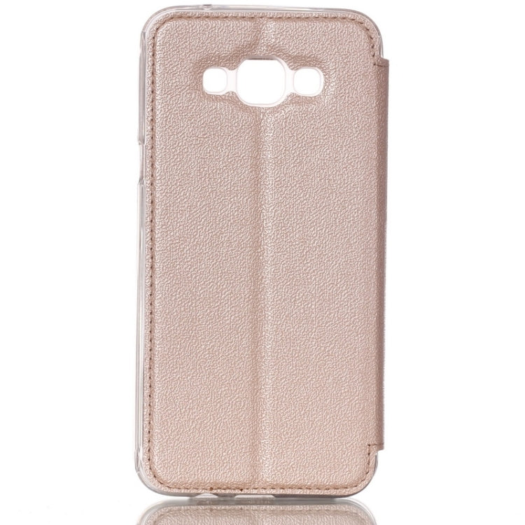 UFO Flavedo Texture Horizontal Flip Leather Case with Caller ID Display & Holder & Card Slot for Galaxy A8 / A800F