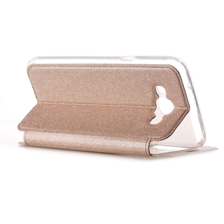 UFO Flavedo Texture Horizontal Flip Leather Case with Caller ID Display & Holder & Card Slot for Galaxy A8 / A800F