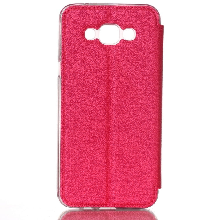 UFO Flavedo Texture Horizontal Flip Leather Case with Caller ID Display & Holder & Card Slot for Galaxy A8 / A800F