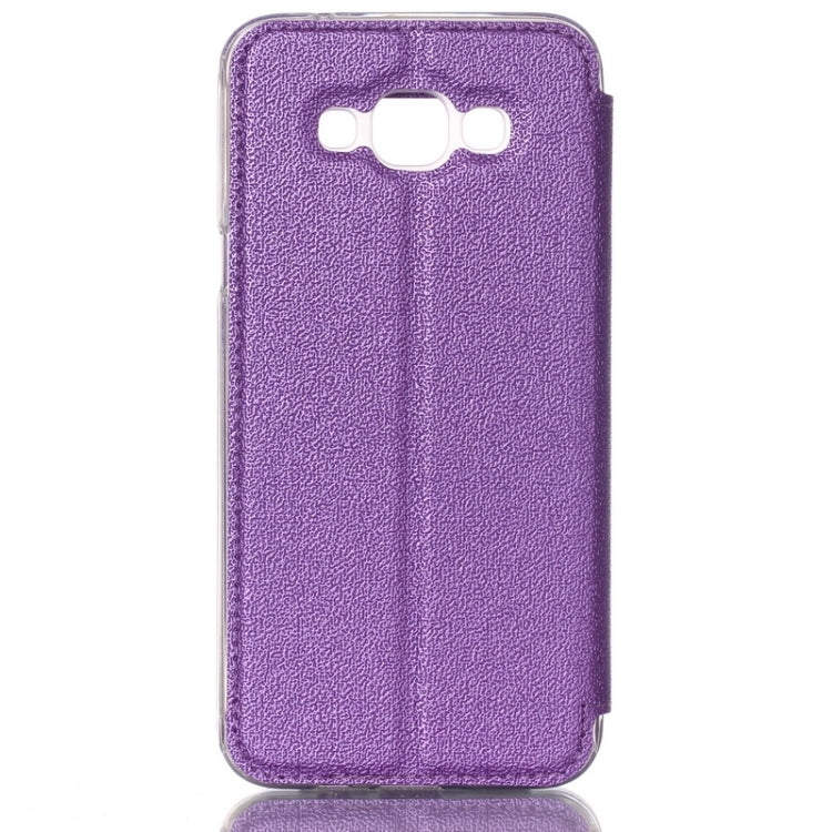 UFO Flavedo Texture Horizontal Flip Leather Case with Caller ID Display & Holder & Card Slot for Galaxy A8 / A800F