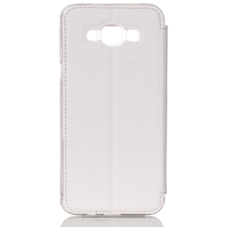 UFO Flavedo Texture Horizontal Flip Leather Case with Caller ID Display & Holder & Card Slot for Galaxy A8 / A800F