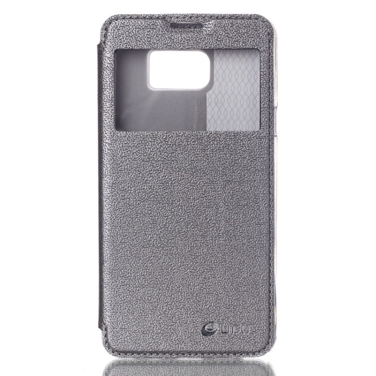 UFO Flavedo Texture Horizontal Flip Leather Case with Caller ID Display & Holder & Card Slot for Galaxy Note 5