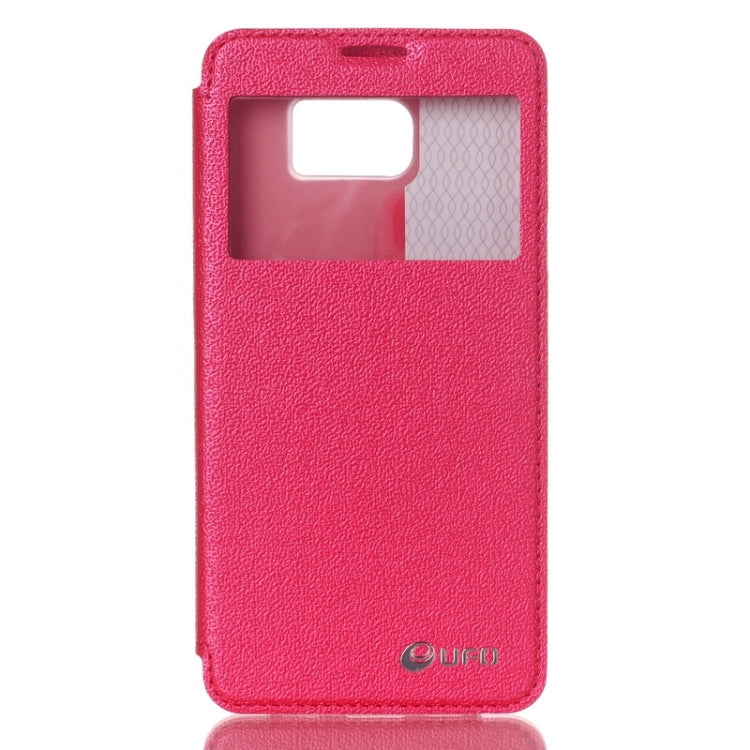 UFO Flavedo Texture Horizontal Flip Leather Case with Caller ID Display & Holder & Card Slot for Galaxy Note 5