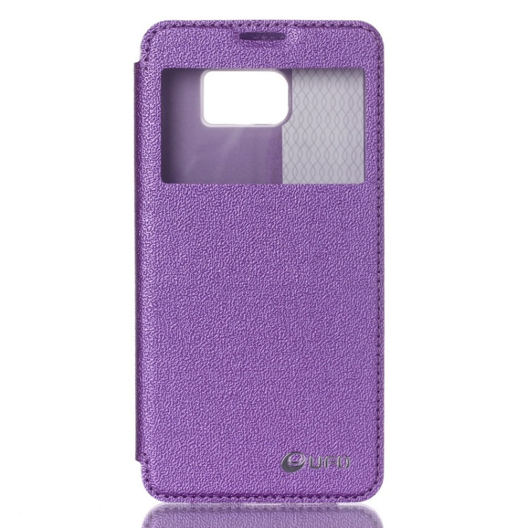 UFO Flavedo Texture Horizontal Flip Leather Case with Caller ID Display & Holder & Card Slot for Galaxy Note 5