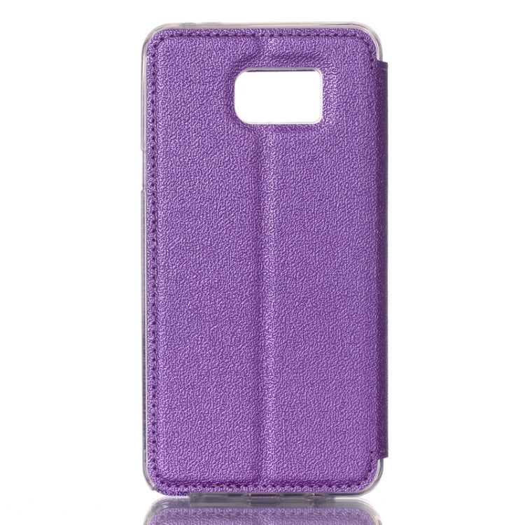 UFO Flavedo Texture Horizontal Flip Leather Case with Caller ID Display & Holder & Card Slot for Galaxy Note 5