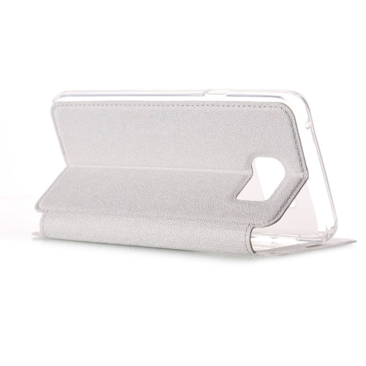 UFO Flavedo Texture Horizontal Flip Leather Case with Caller ID Display & Holder & Card Slot for Galaxy Note 5