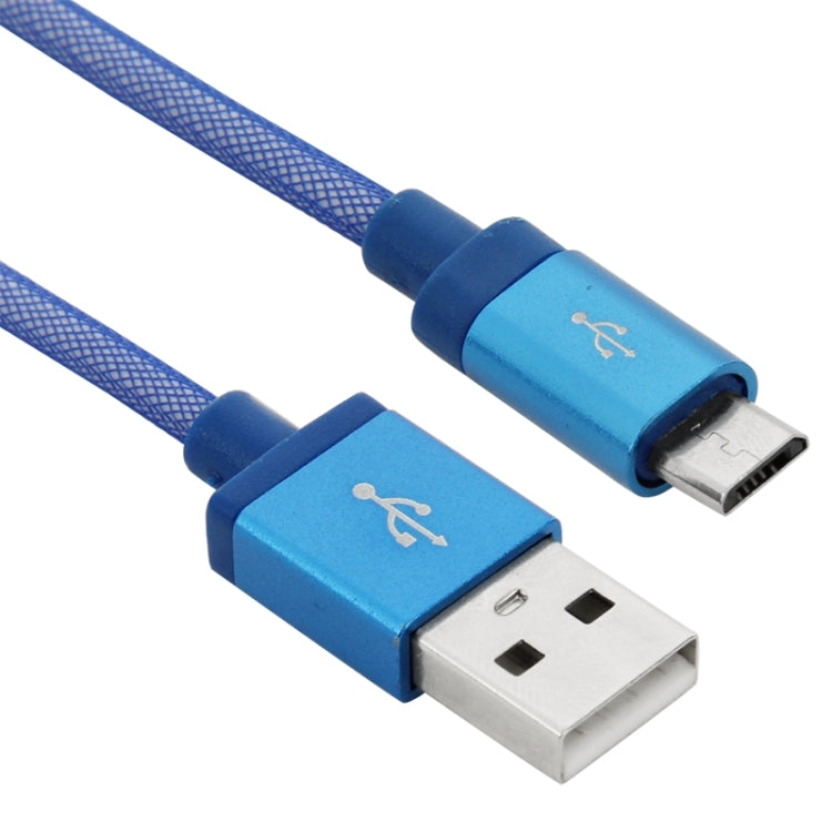1m Net Style High Quality Metal Head Micro USB to USB Data / Charging Cable