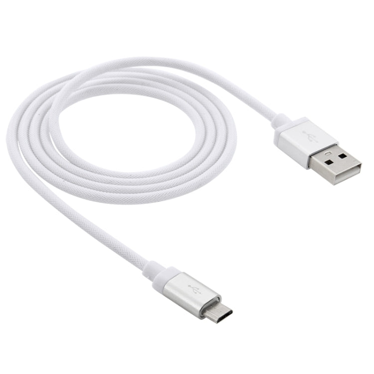 1m Net Style High Quality Metal Head Micro USB to USB Data / Charging Cable