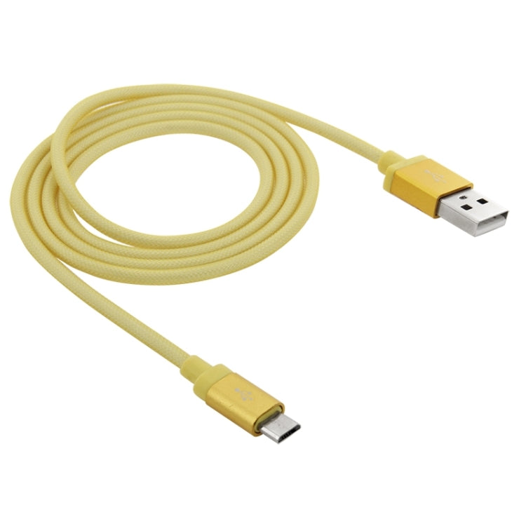 1m Net Style High Quality Metal Head Micro USB to USB Data / Charging Cable