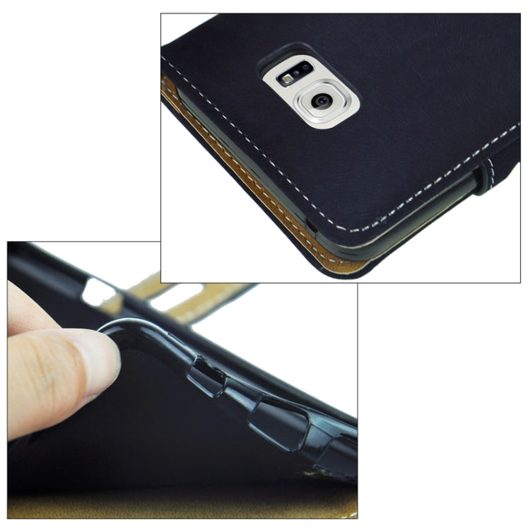 For Galaxy S6 Edge+ Horizontal Flip Leather Case with Holder & Card Slots & Wallet