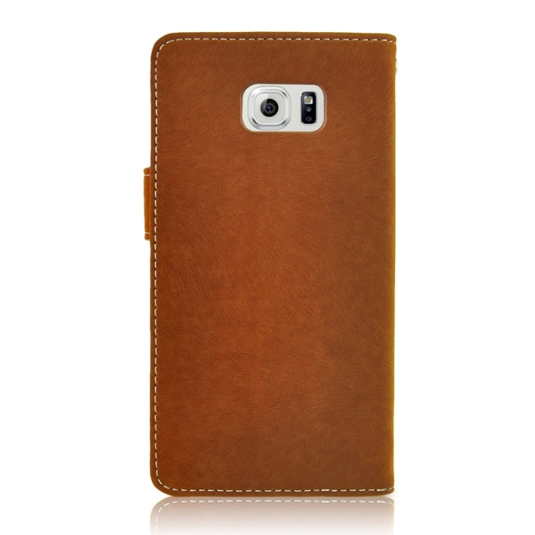 For Galaxy S6 Edge+ Horizontal Flip Leather Case with Holder & Card Slots & Wallet