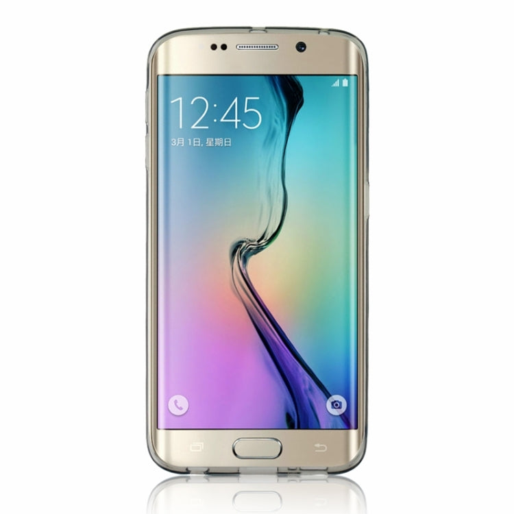 For Galaxy S6 Edge / G925 Ultrathin TPU Case with Card Slot