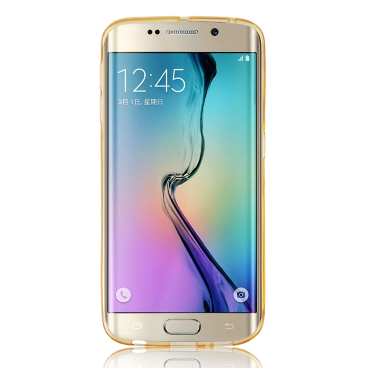 For Galaxy S6 Edge / G925 Ultrathin TPU Case with Card Slot